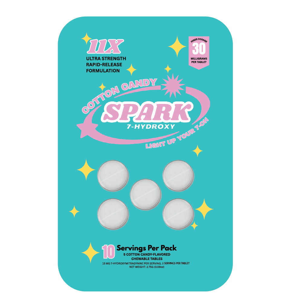 Spark 7 Hydroxy 30MG Per Tablet - Cotton Candy