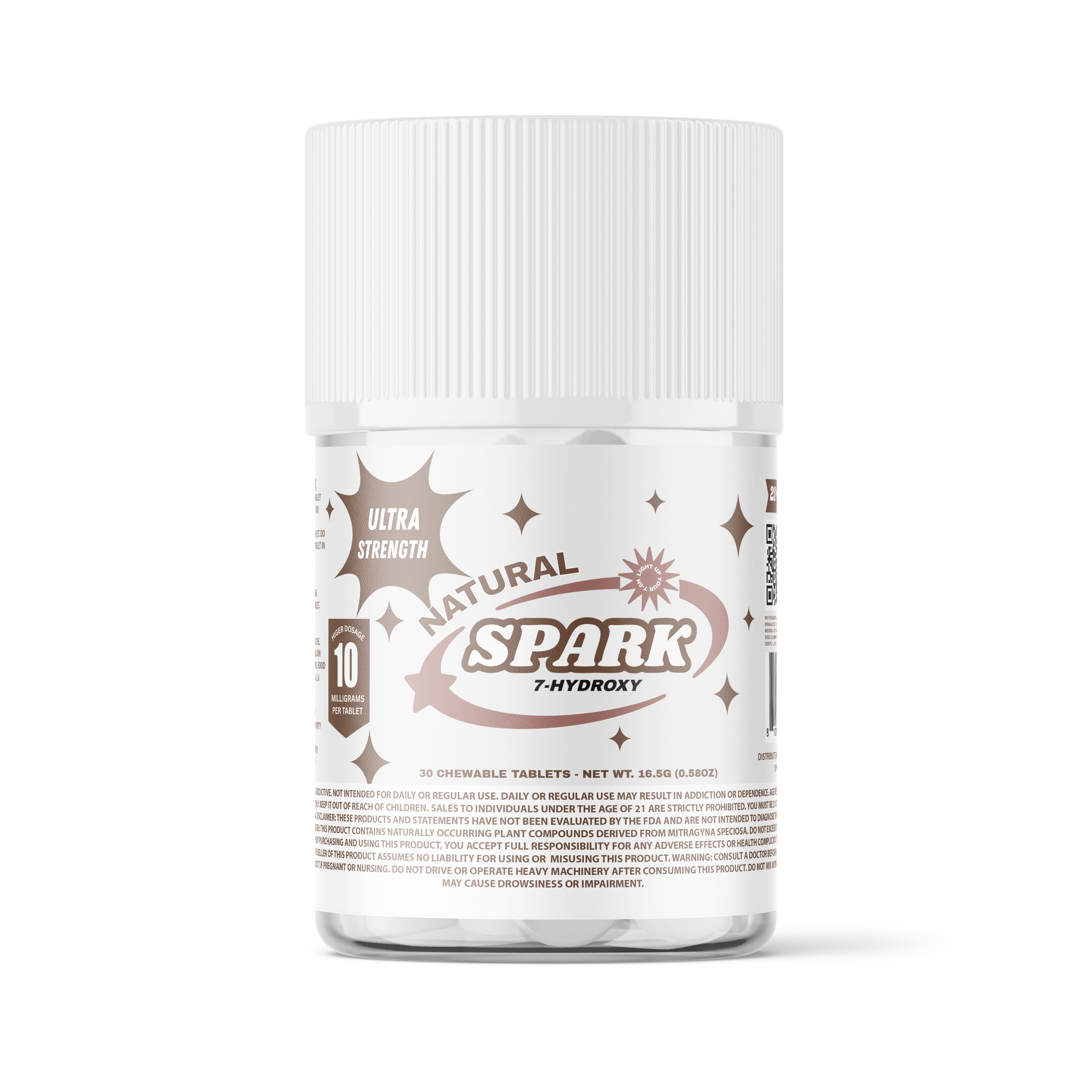 Spark 7 Hydroxy, 30 Tablets Per Bottle, 10MG Per Tablet - Natural